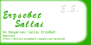 erzsebet sallai business card